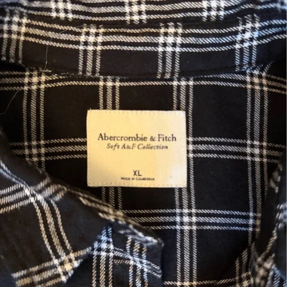 Abercrombie & Fitch Relaxed Flannel Shirt - Picture 3 of 4